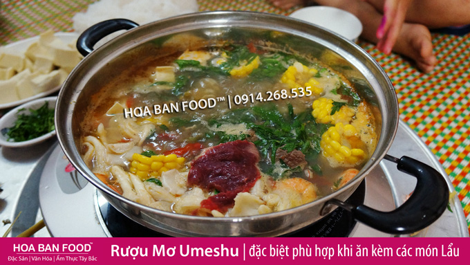 Rượu Mơ Umeshu Nhật Bản uống ngon khi ăn lẩu