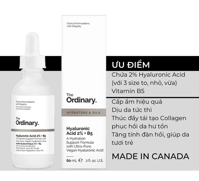 ưu điểm của tinh chất the ordinary hyaluronic acid