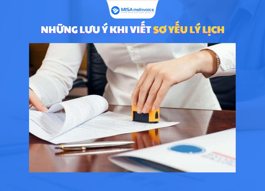 lưu ý khi viết sơ yếu lý lịch