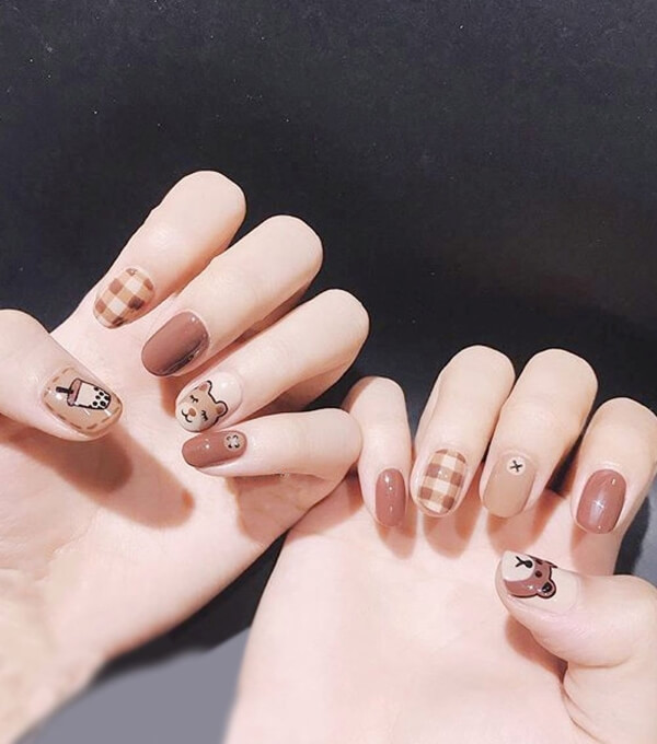 Mẫu nail cực dễ thương so cute