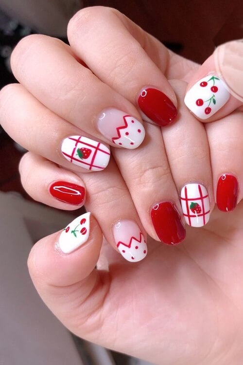 Mẫu nail cực dễ thương so cute