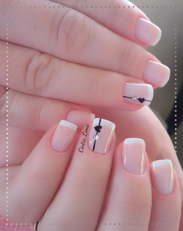 Mẫu nail màu da