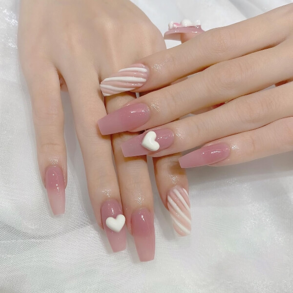 Mẫu nail kim tuyến lấp lánh