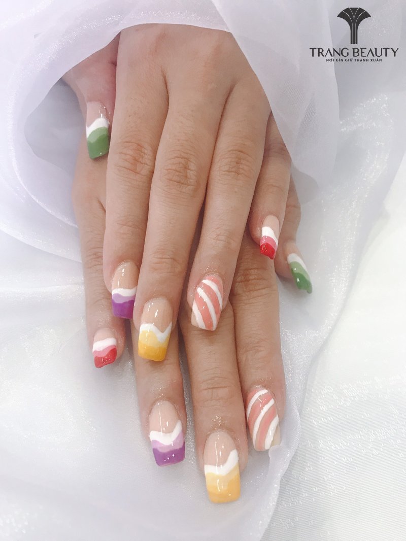 Nail ngắn xinh đắp gel 