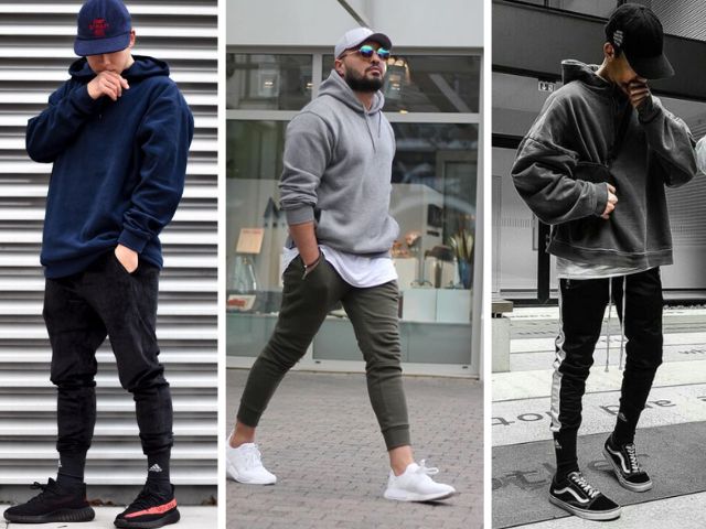 Phối áo Hoodies và quần Jogger phong cách thời trang thể thao nam