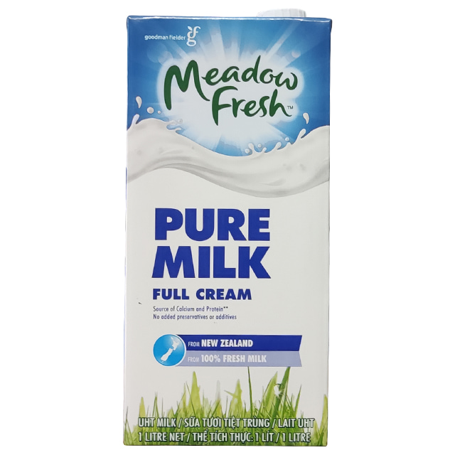 sữa tươi nguyên kem meadow fresh hộp 1 lít