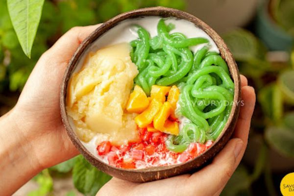 1 ly chè bánh lọt bao nhiêu calo, ăn có mập không, sương sáo, lá dứa, 100g, sương sa hạt lựu, nước cốt dừa