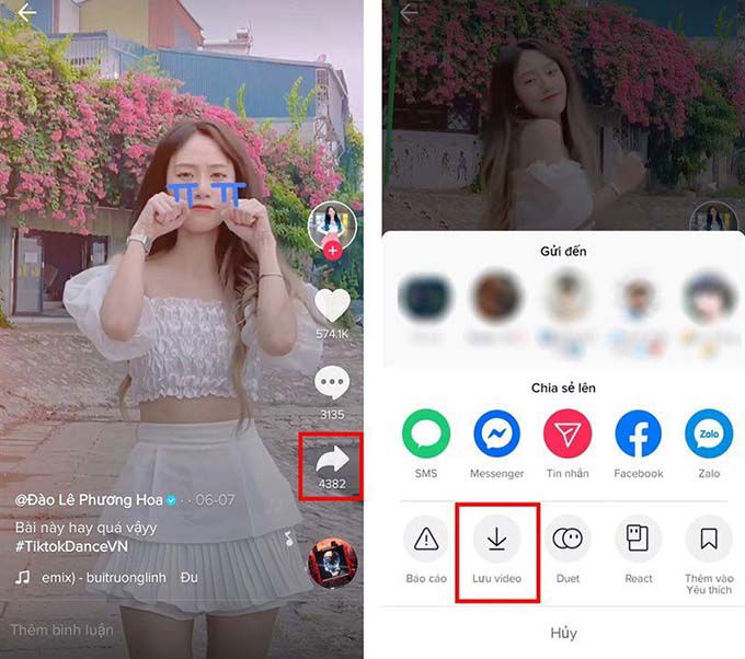 Cách tải video TikTok muốn làm nhạc chuông về điện thoại