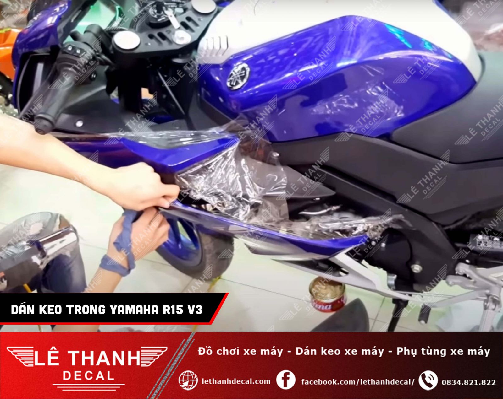 Dan keo trong Yamaha R15 V3 4