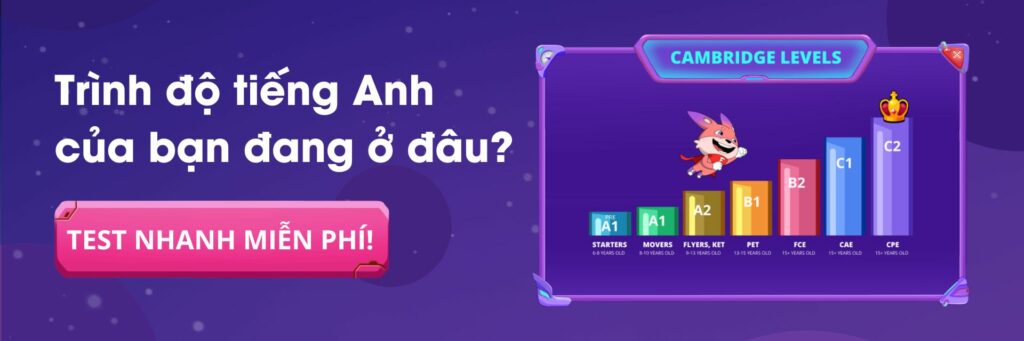 Kiểm tra trình độ trên phòng thi ảo FLYER