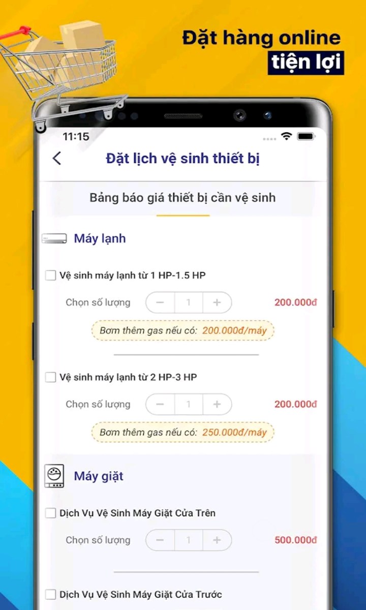 Đặt hàng trực tuyến dễ dàng