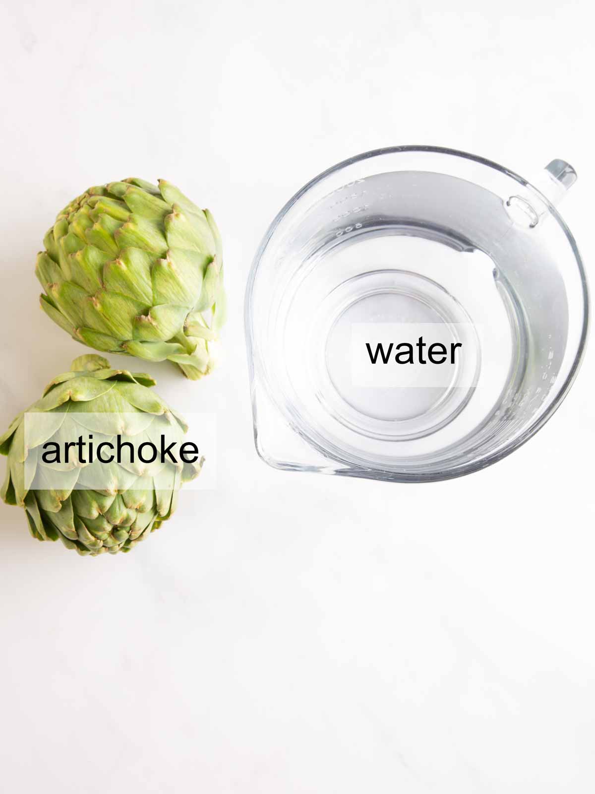 Artichoke tea (trà atisô) ingredients.