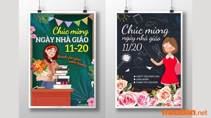 Poster vẽ tranh chủ đề 20/11