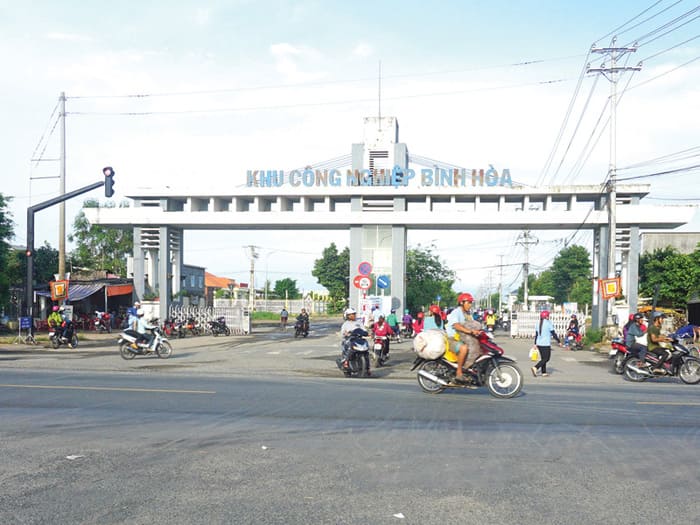 Tỉnh An Giang hiện đang phát triển kinh tế theo hướng tập trung vào khu công nghiệp (Hình ảnh: Khu công nghiệp Bình Hòa)