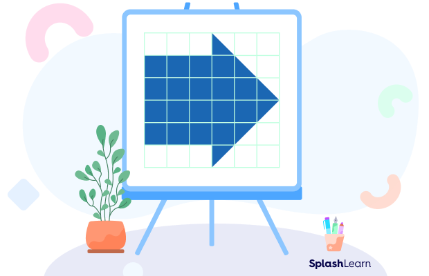 Area of an Arrow using square grids