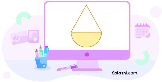 Composite figure formed by a semicircle and a triangle