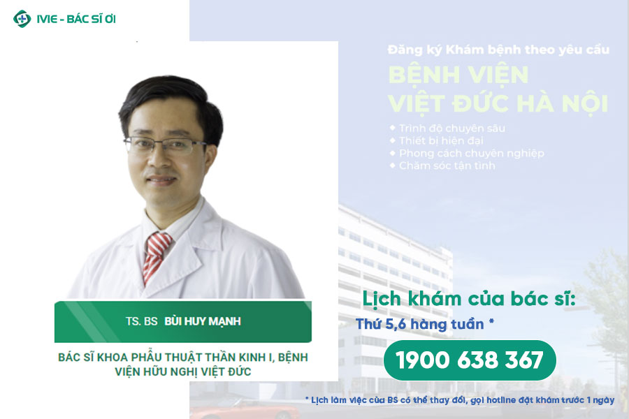 TS.BS Bùi Huy Mạnh - Bệnh viện Hữu nghị Việt Đức