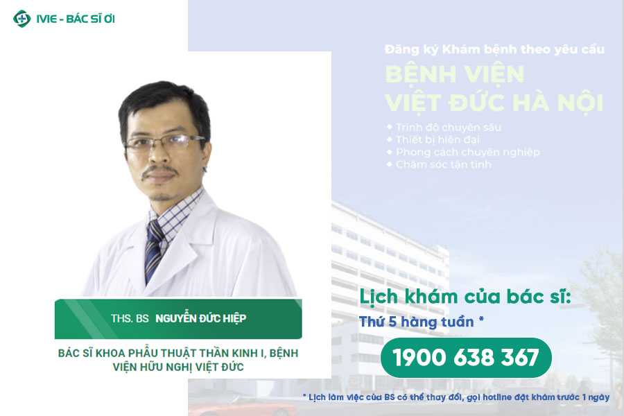 ThS.BS Nguyễn Đức Hiệp - Bệnh viện Hữu nghị Việt Đức