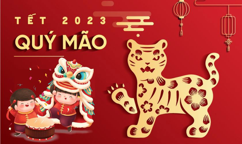 Hình nền máy tính Tết 2023 - Mèo Vàng