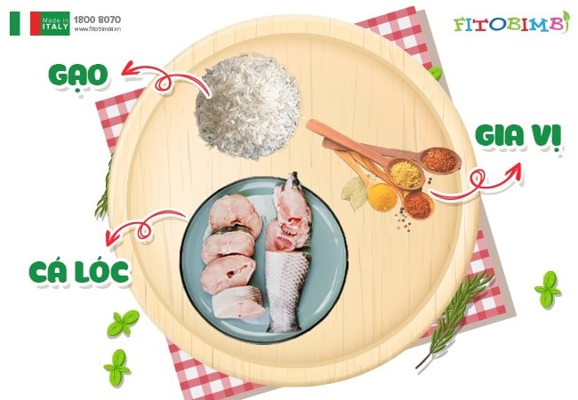 Cháo cá lóc cho trẻ ăn dặm