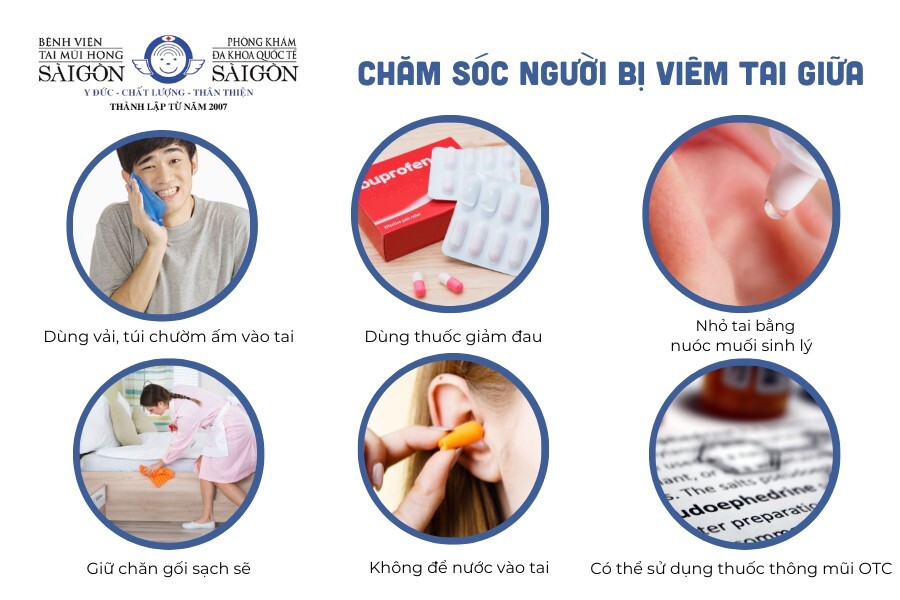 Chăm sóc người bị viêm tai giữa