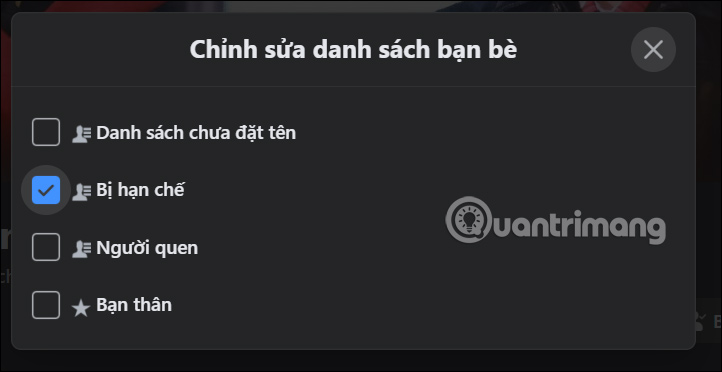 Bạn bè trên Facebook