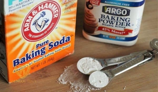 cách làm sáng vàng bằng baking soda