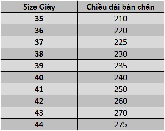 Hướng dẫn chọn size giày chuẩn với mọi đôi chân