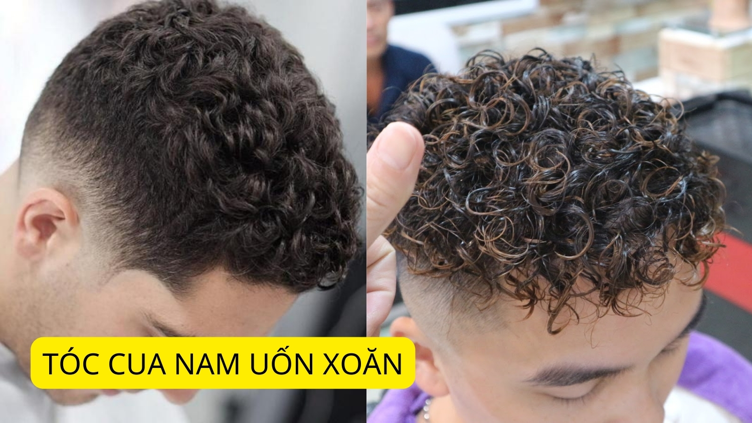 tóc cua nam uốn xoăn