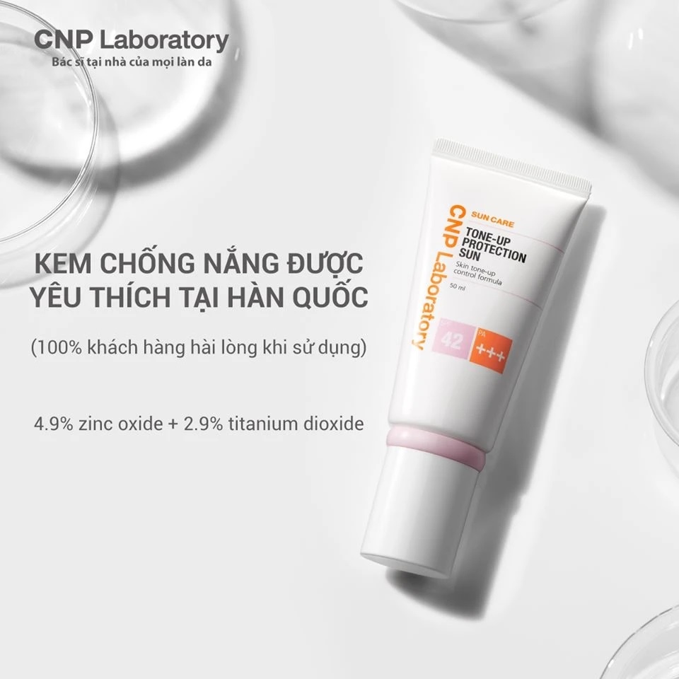 Kem Chống Nắng Nâng Tông Da CNP Laboratory Tone-Up Protection Sun Spf42 Pa+++ 50ml