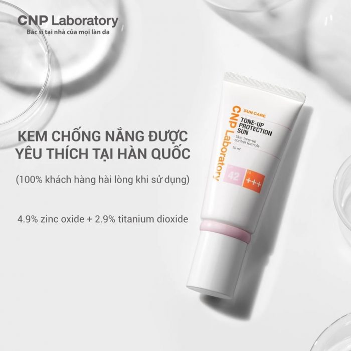 Kem Chống Nắng Nâng Tông Da CNP Laboratory Tone-Up Protection Sun Spf42 Pa+++ 50ml