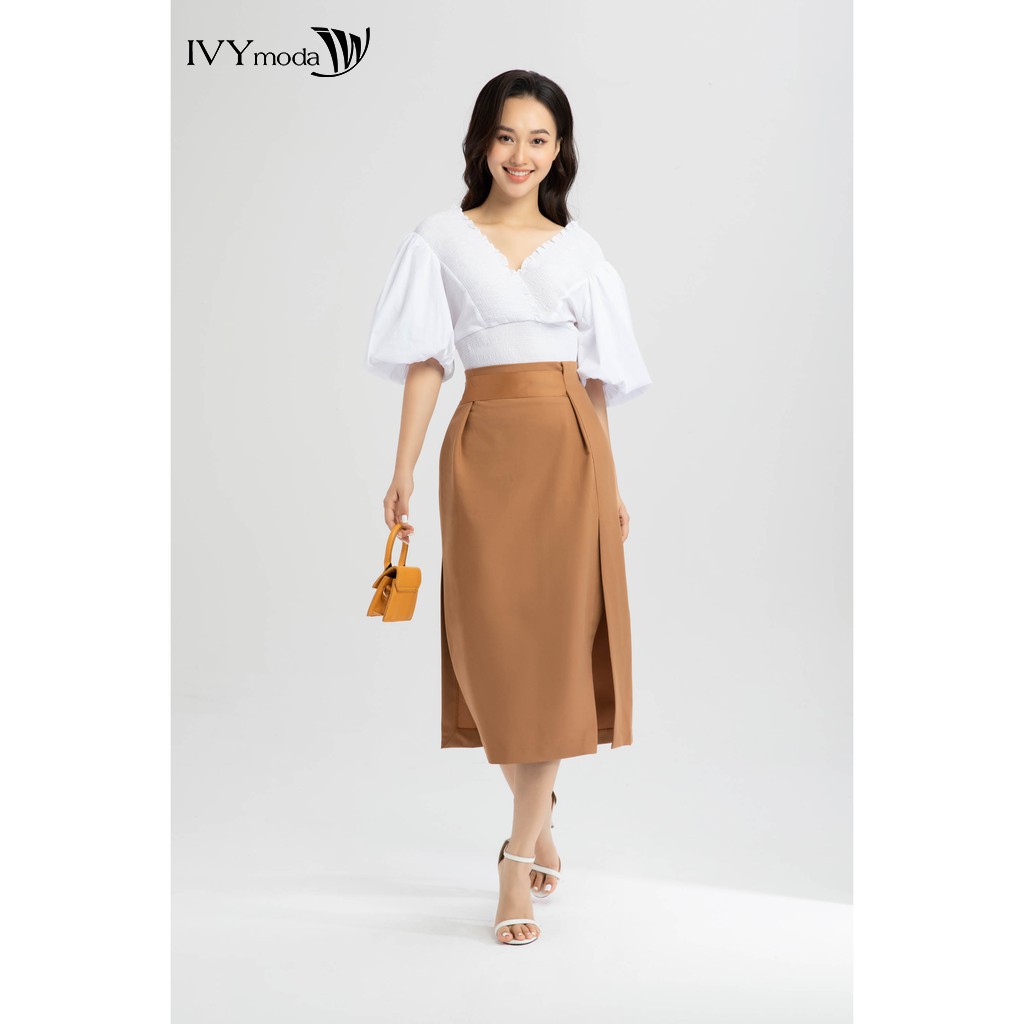 Áo croptop tay phồng