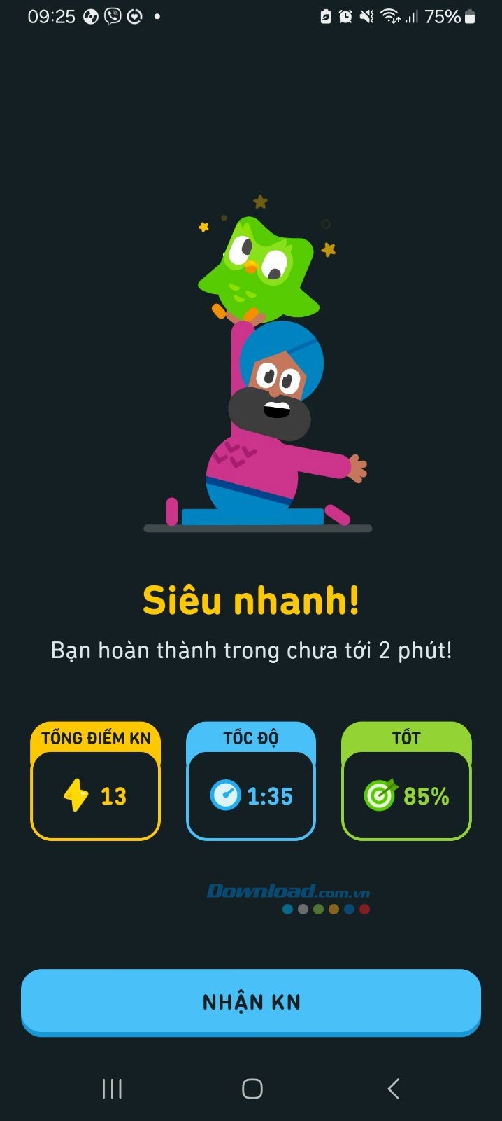 Bảng xếp hạng trên Duolingo