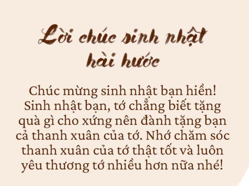 Làm thơ “không đụng hàng” để chúc mừng sinh nhật bạn thân