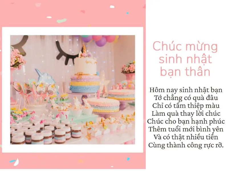 Chúc mừng sinh nhật kiểu “văn thơ lai láng”