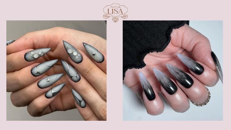 Nail ombre móng nhọn