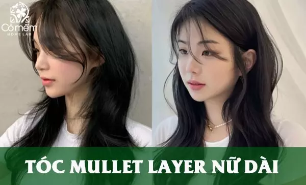 tóc mullet layer nữ dài