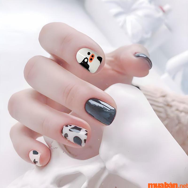 Mẫu nail bò sữa nhẹ nhàng phong cách Hàn Quốc