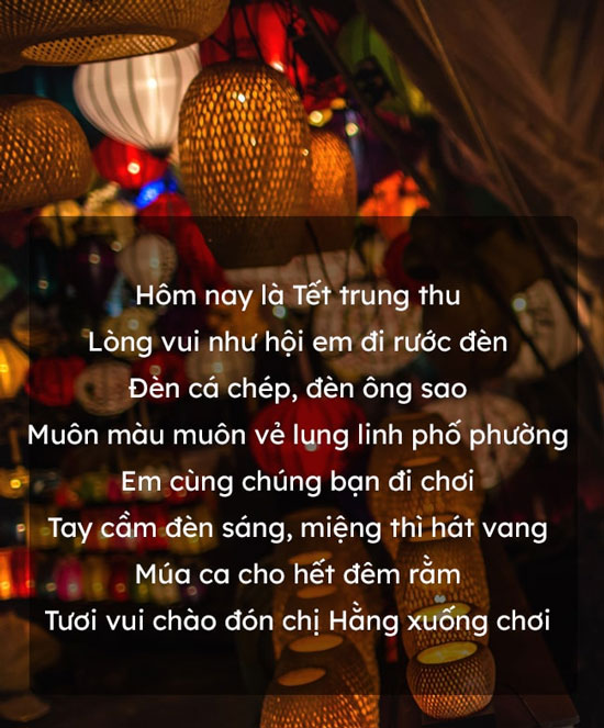 Thơ Trung Thu hay