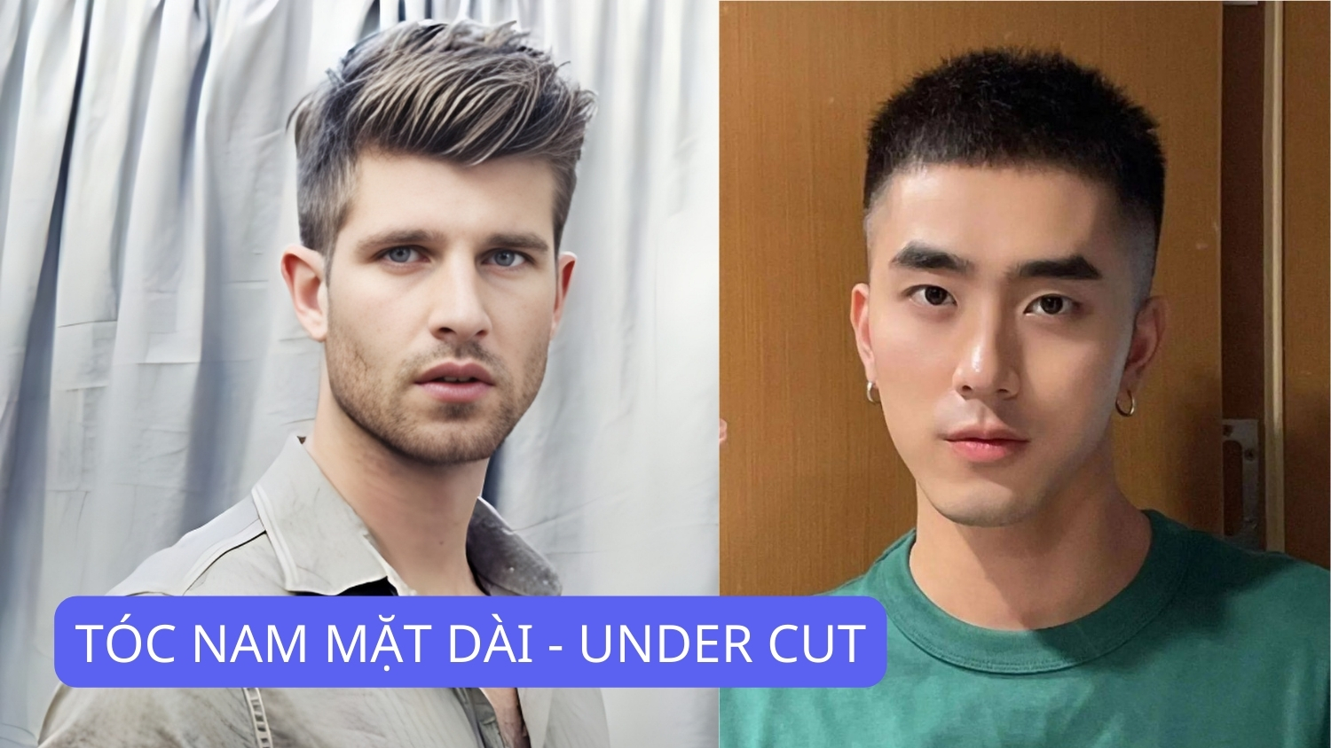 tóc nam mặt dài - under cut