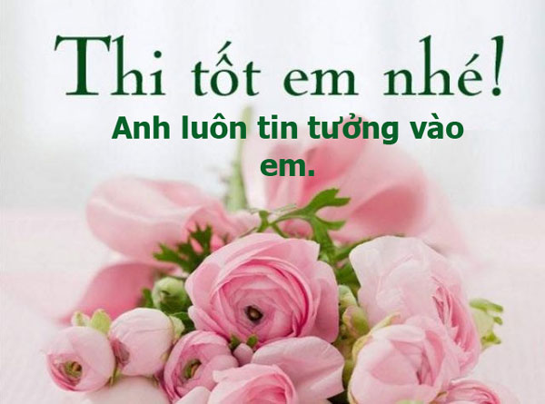 Stt chúc người yêu thi tốt