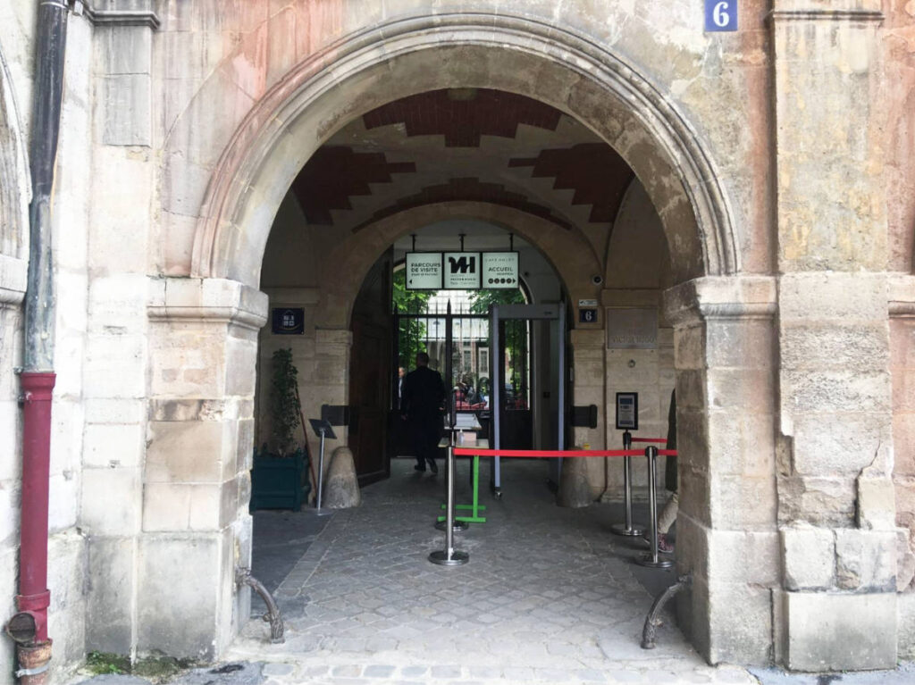 View at the entrance of Victor Hugo’s House