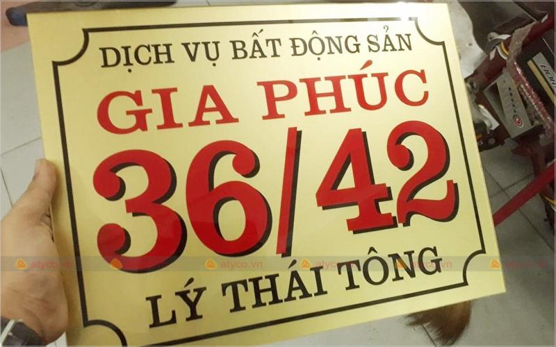 làm bảng số nhà giá rẻ