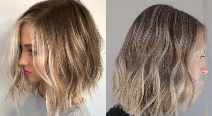 Tóc ngắn gẩy light đẹp kiểu balayage