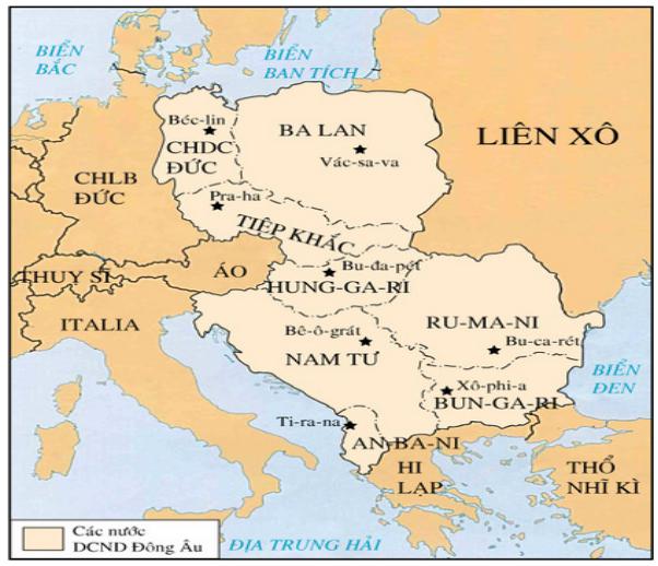 Giải vở bài tập Lịch sử 9 bài 1: Liên Xô và các nước Đông Âu từ năm 1945 đến giữa những năm 70 của thế kỉ XX