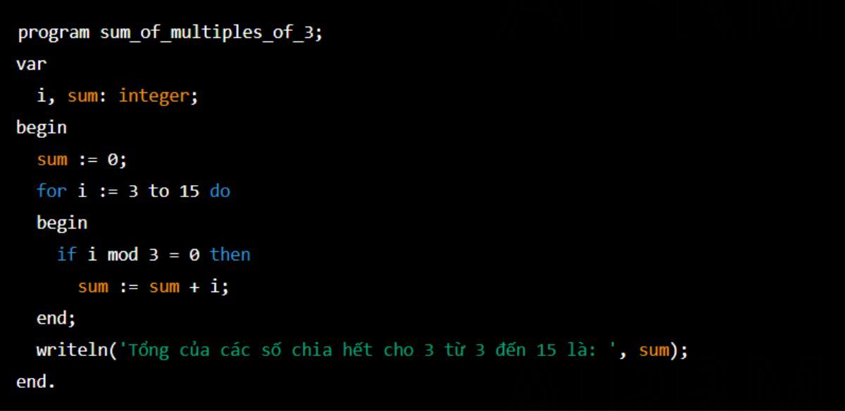 Tính tổng của các số chia hết cho 3 từ 3 đến 15 ?