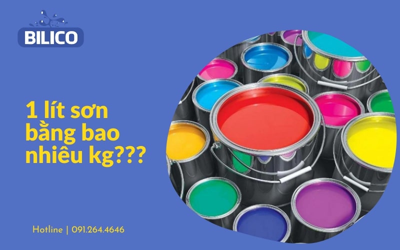 1 lít sơn bằng bao nhiêu kg