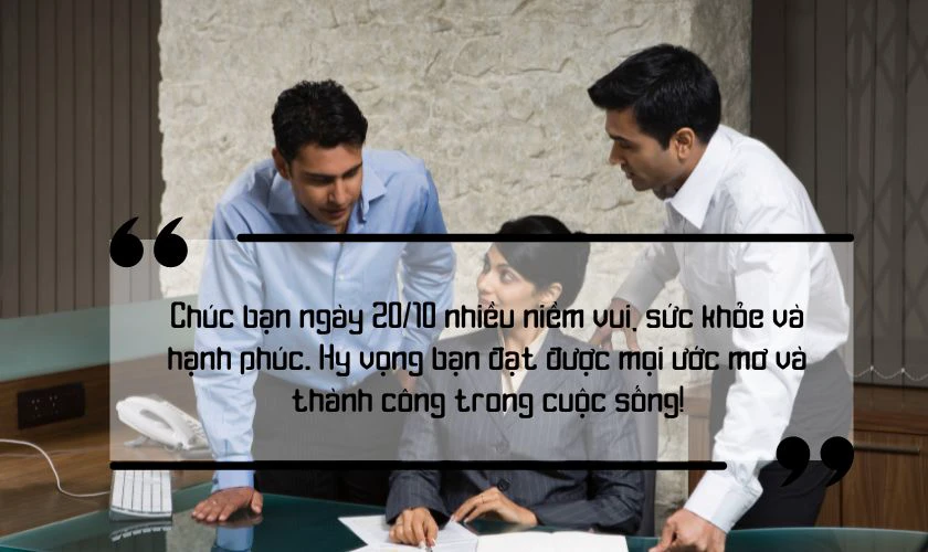 Lời chúc 20/10 cho đồng nghiệp nữ