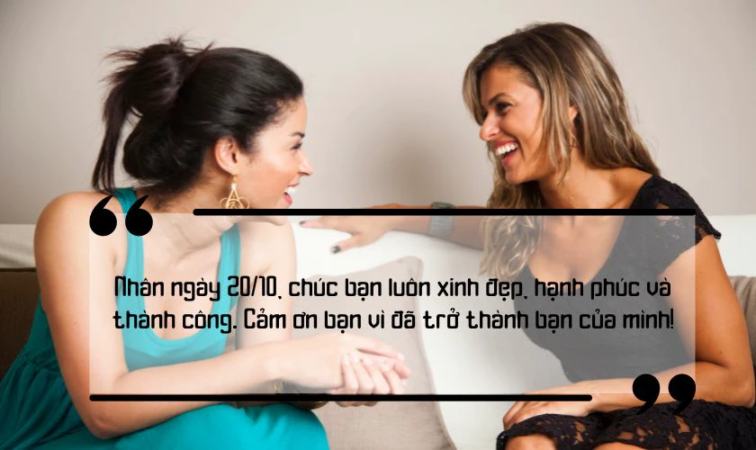 Câu chúc ngày 20/10 cho bạn bè