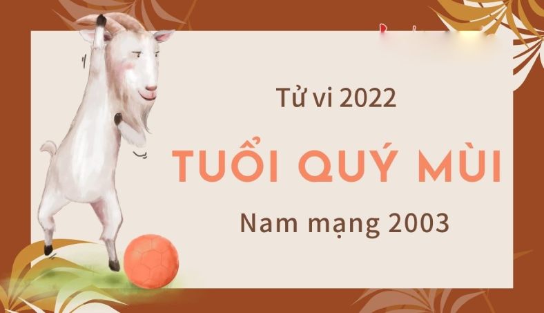 Tử vi tuổi Quý Mùi 2003 năm 2022 nam mạng